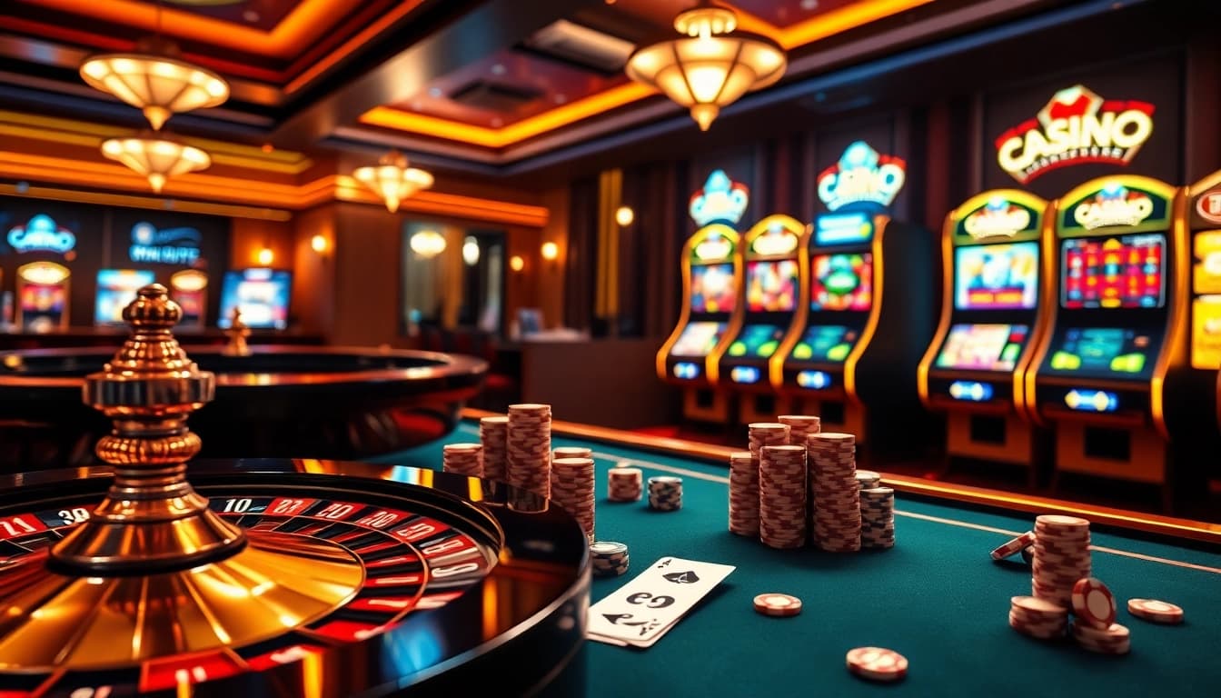 Vivez l'excitation dans un casino en ligne fiable avec des jetons de poker virtuels vibrants et une roulette scintillante.