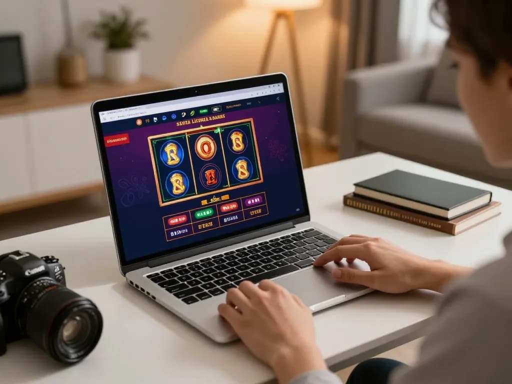 Engaging gameplay on casino senza licenza aams platform with user focused on laptop