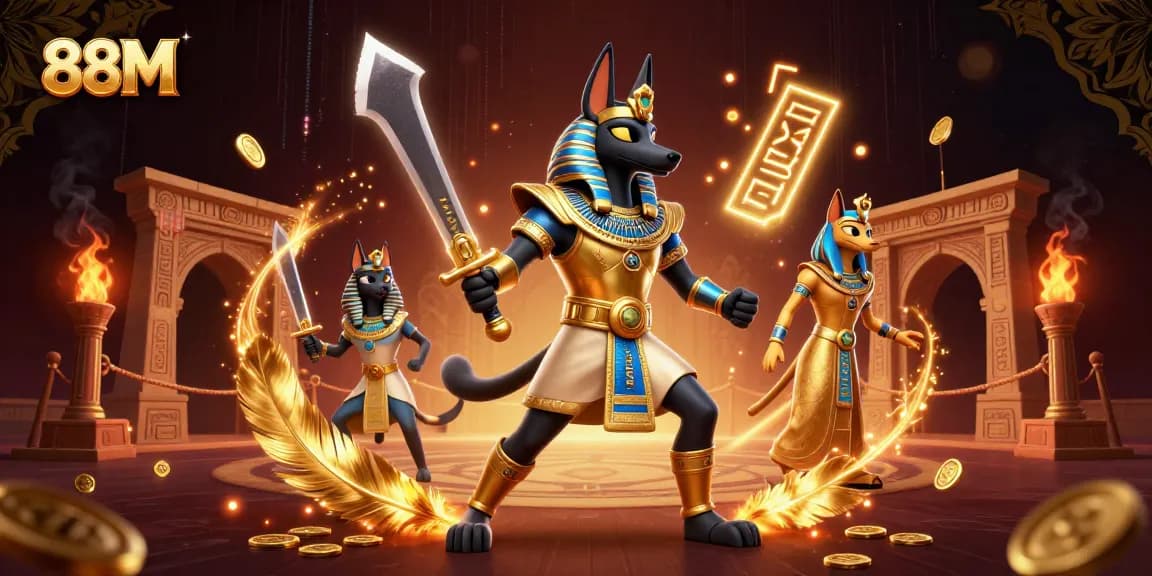 Experience excitement at 88M with glowing jackpot features and ancient warrior themes.