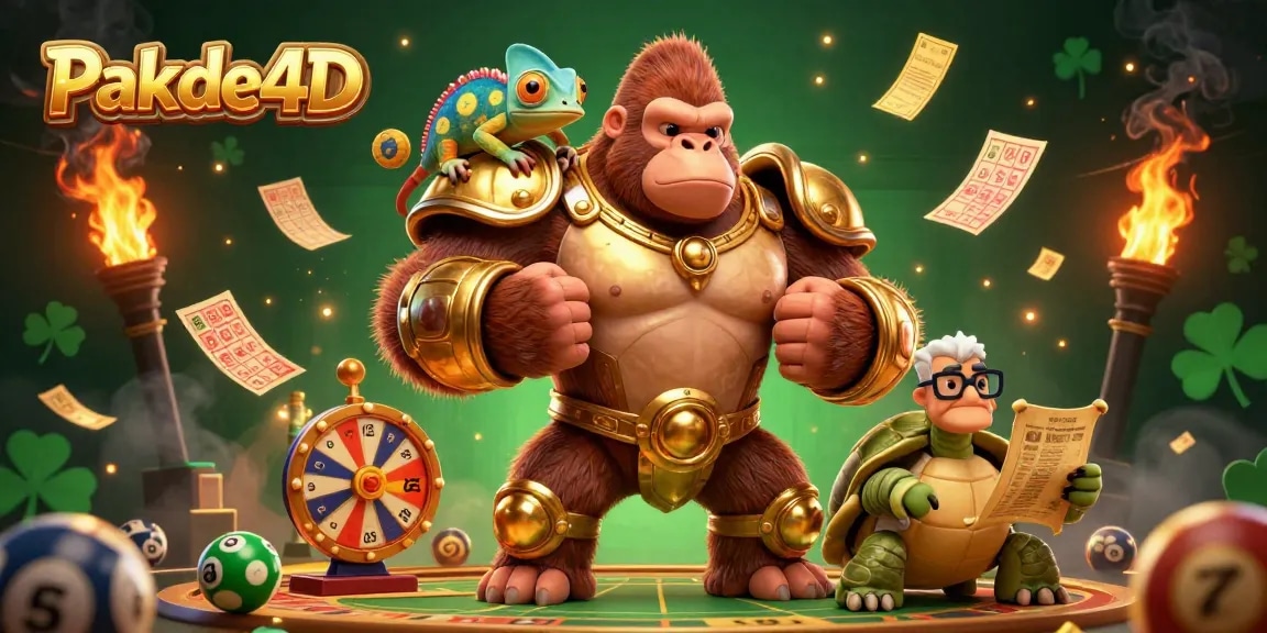 Experience thrilling jackpots with Pakde4D's interactive lottery elements and vibrant 3D design.