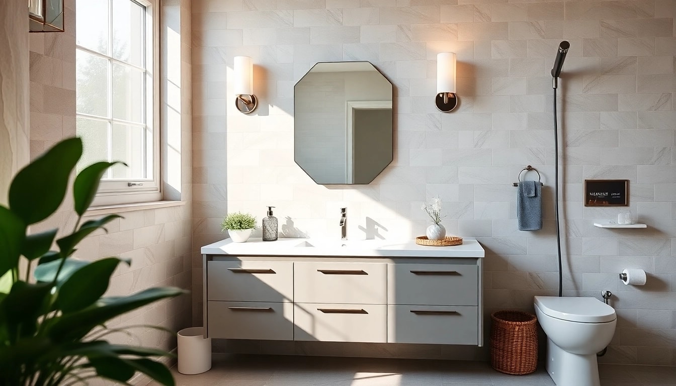 Stunning bathroom renovation manchester featuring modern fixtures and a stylish design.