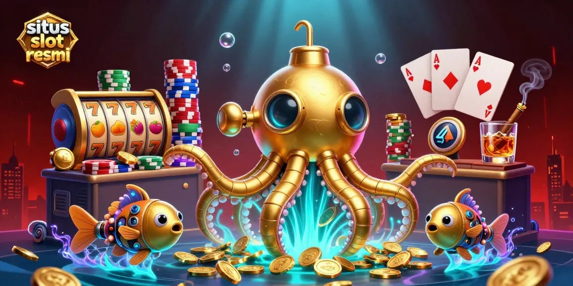 Spin and win big with situs slot resmi, featuring a thrilling underwater-themed casino scene.
