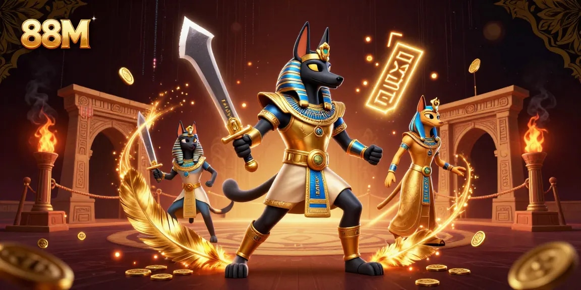 Experience excitement at 88M with glowing jackpot features and ancient warrior themes.