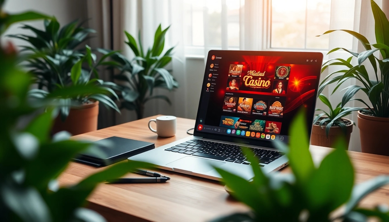 Experience the excitement of Canadian casinos online with vibrant gaming setups and engaging atmosphere.