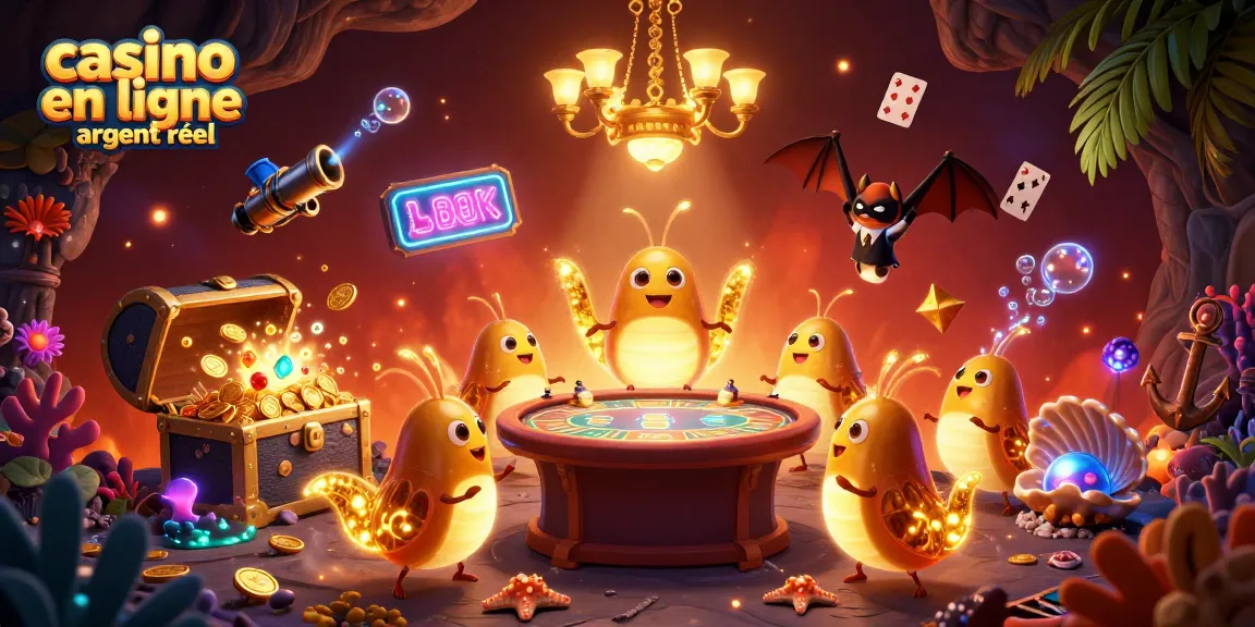 Illuminez votre expérience au casino en ligne argent réel avec des personnages lumineux dans un décor vibrant.
