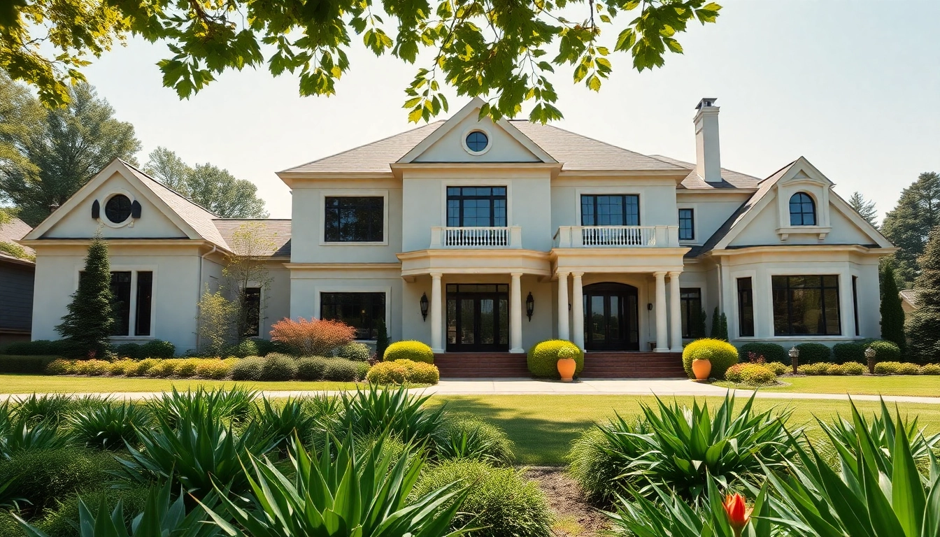 Luxury home architect Boston design showcases elegance and tranquility in a suburban setting.