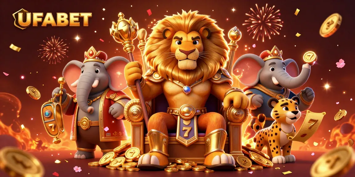 Bet on exciting slot games with UFABET featuring vibrant characters and festive elements.