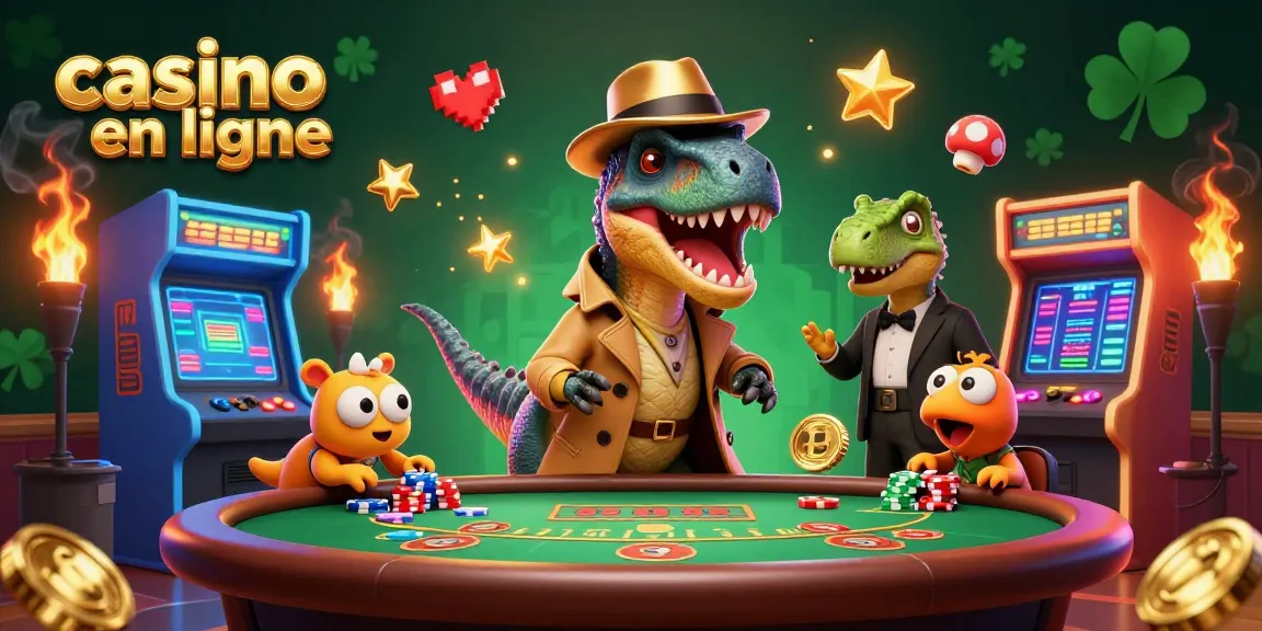 Jouer aux machines à sous et gagner au casino en ligne avec excitation et couleurs vives.