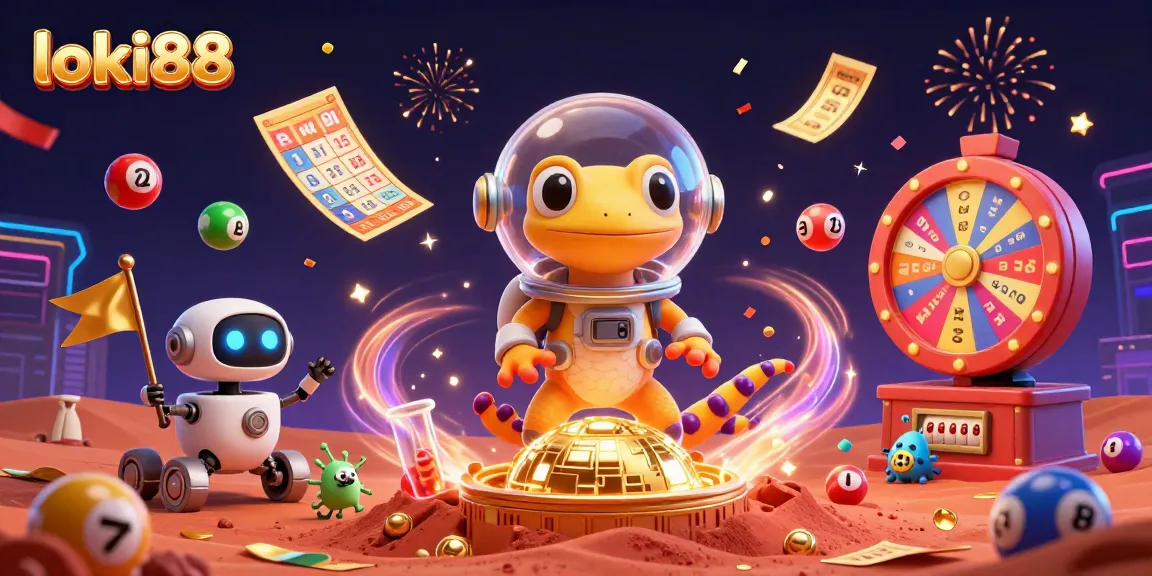 Win exciting prizes with loki88 in this colorful 3D casino scene bursting with energy!
