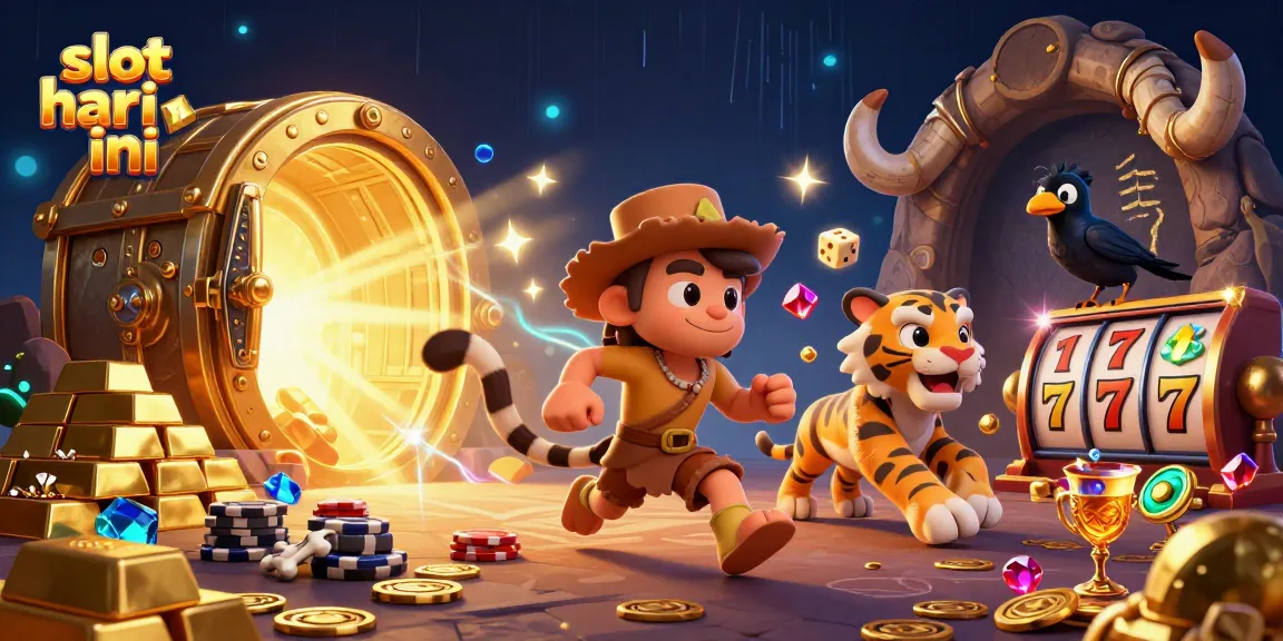 Memenangkan jackpot di slot hari ini dengan karakter lucu dari kasino prasejarah.