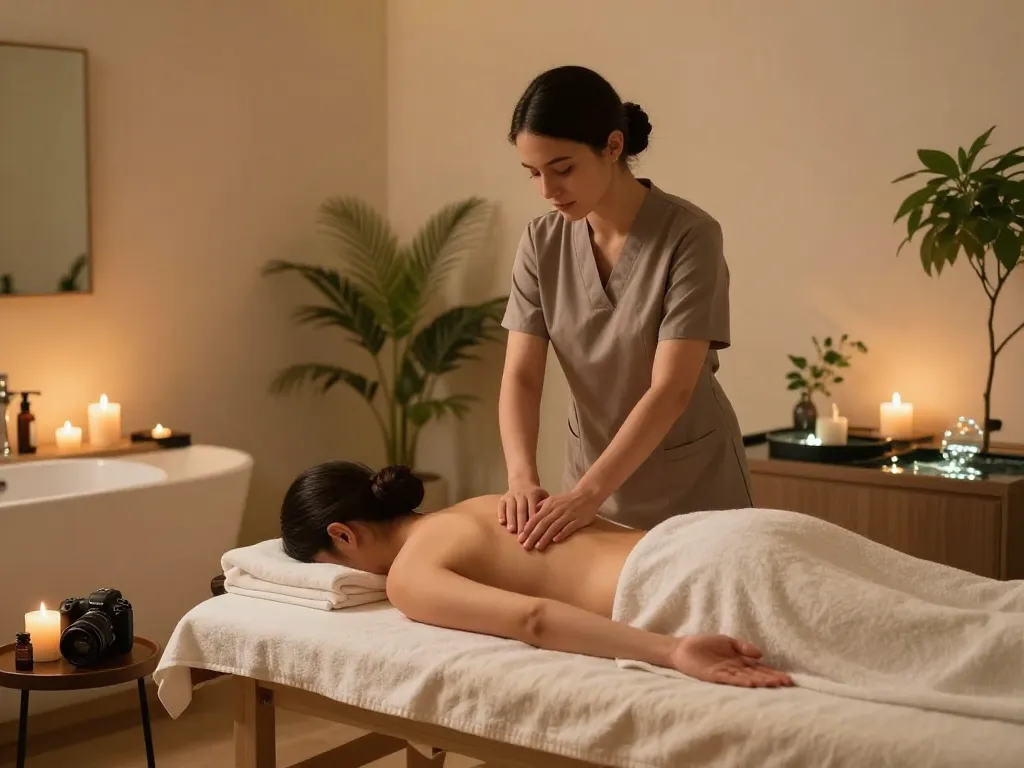 Enjoy a tranquil 삼성동마사지 session in a peaceful spa setting.