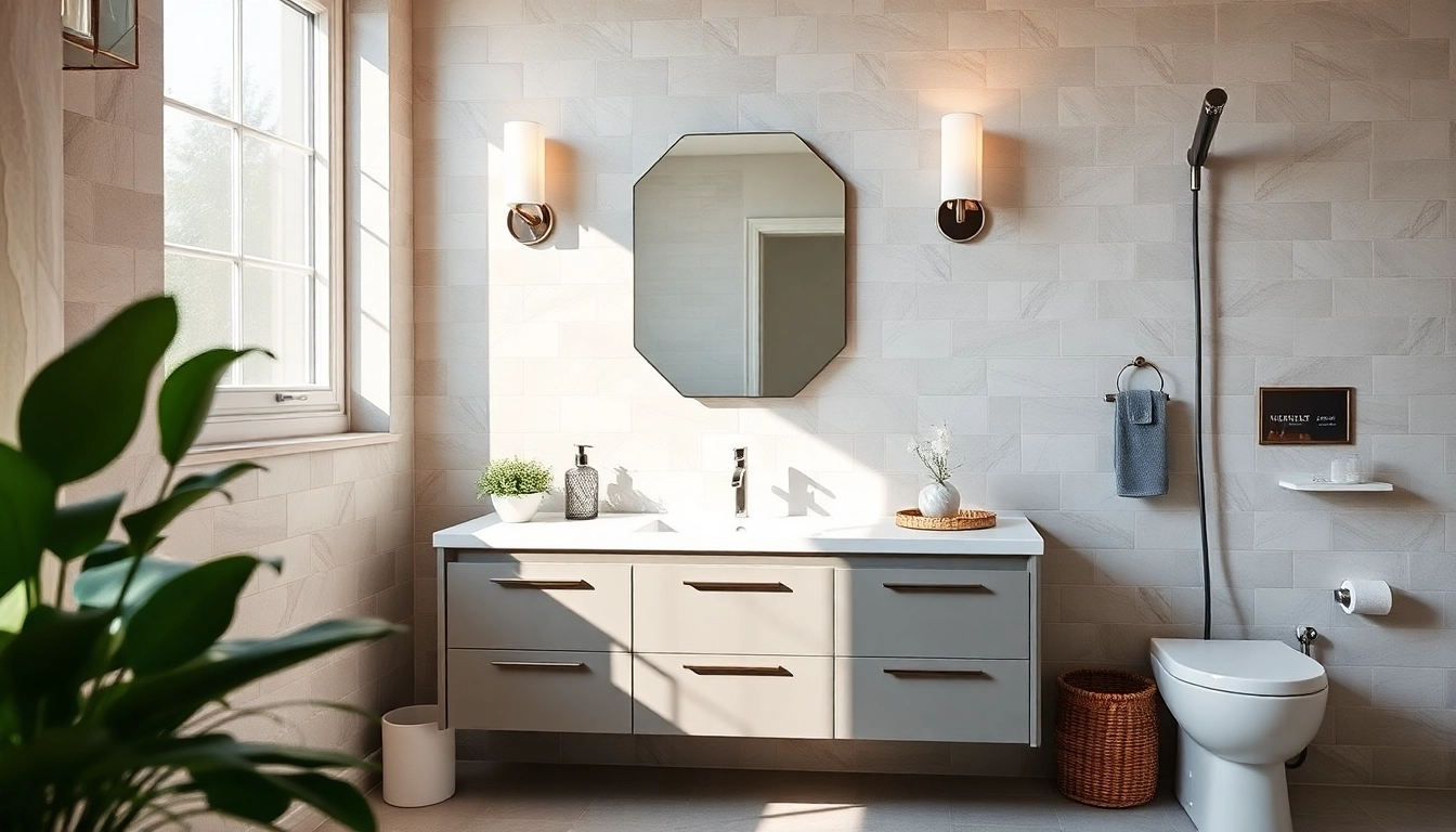 Stunning bathroom renovation manchester featuring modern fixtures and a stylish design.
