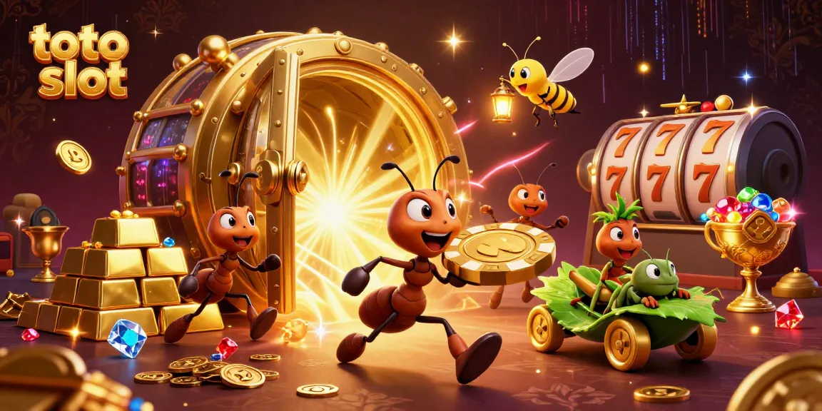 Engage with the thrilling world of toto slot as ants navigate a heist to claim golden treasures.