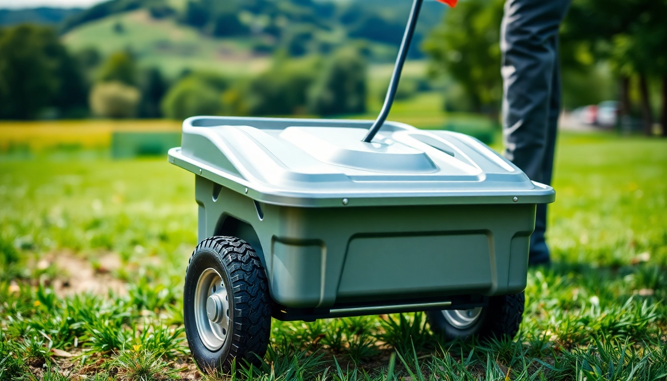 Fuel Caddy facilitating easy refueling in a serene outdoor setting, showcasing its portability.