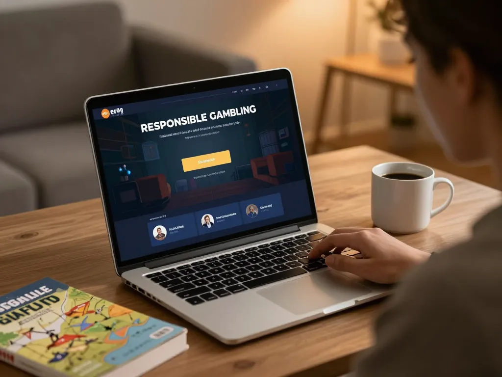 Engaging with the ev99 bet platform on a laptop while practicing responsible banking strategies.