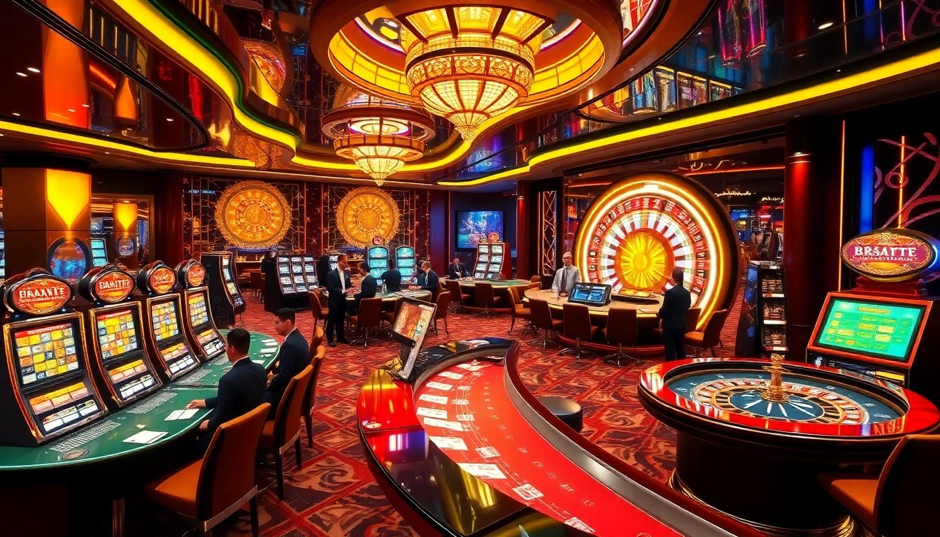 Winning experience at https://gg88.wales/, featuring vibrant casino tables and thrilling slot machines.