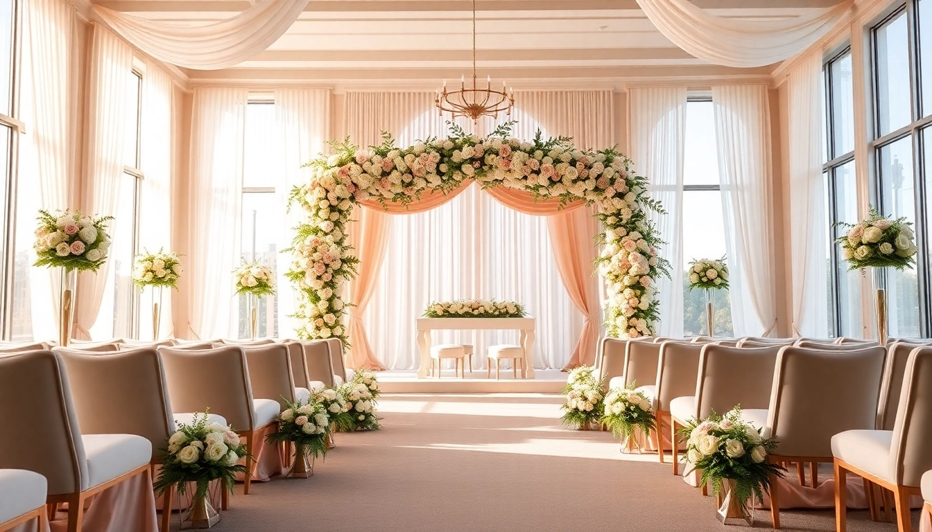Stunning Wedding Event Space Jacksonville beautifully decorated for a romantic ceremony.