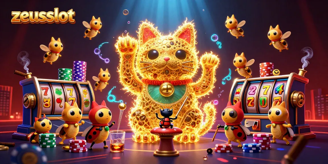 Spin and win with zeusslot's vibrant jackpot-themed 3D illustration showcasing dynamic casino visuals.
