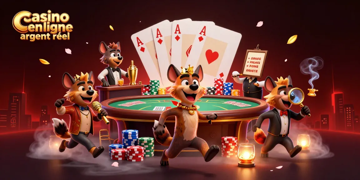 Faites la fête au casino en ligne argent réel avec des hyènes animées à la barre et sur scène.