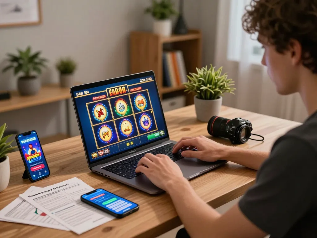Engaging in online gaming on paris888 platform with a vibrant setup for strategic play.