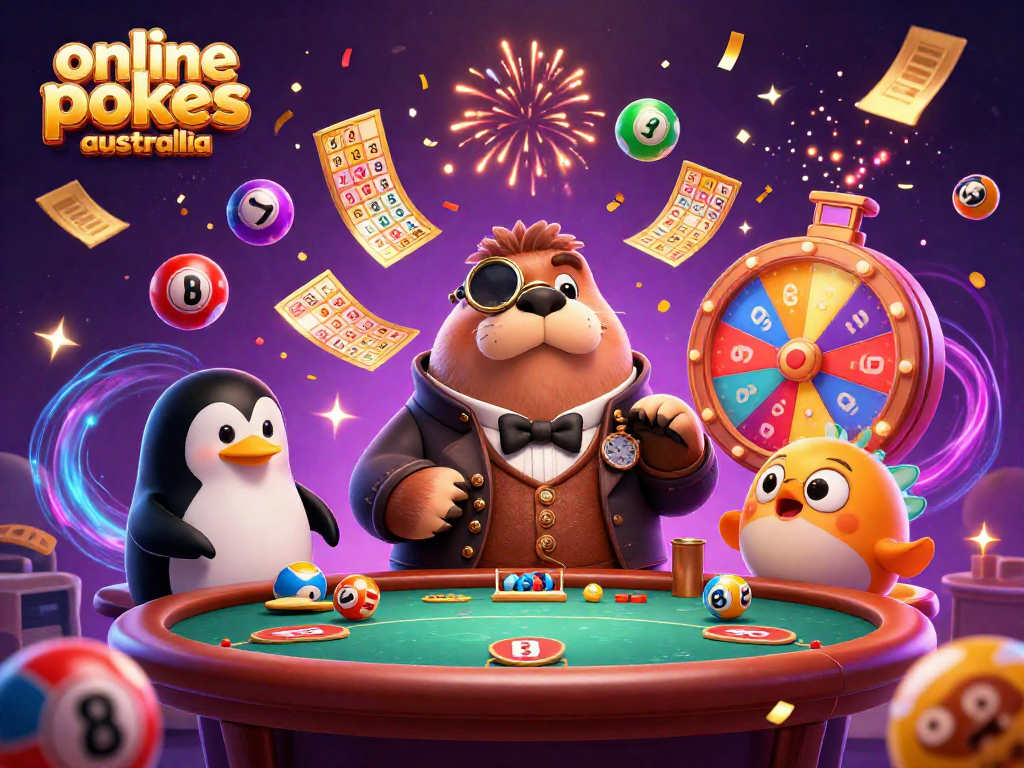 Play exciting online pokies Australia with vibrant, dynamic gambling elements in a colorful underwater scene.