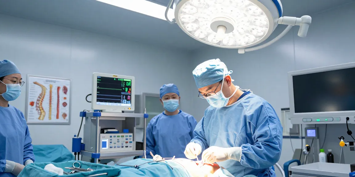 Dar kanal ameliyatı in progress, highlighting the skilled surgeon's techniques and hospital environment.