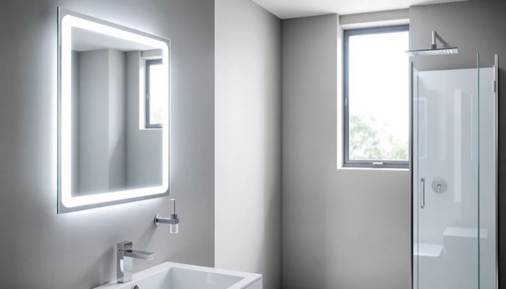 Venez découvrir les produits Sirhona France dans un élégant intérieur de salle de bain moderne.