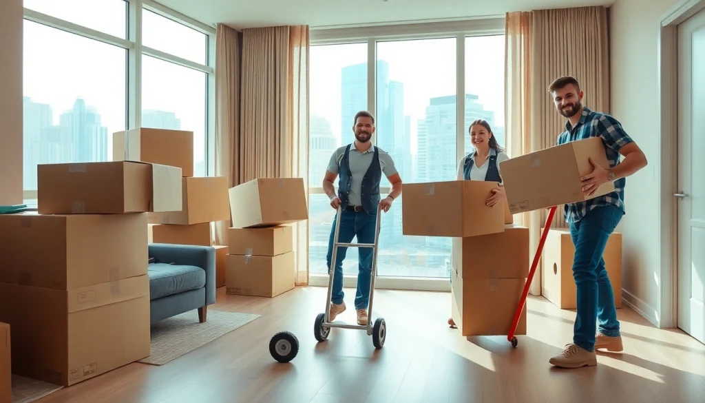 Get the best Toronto Movers packing efficiently in a modern setting with a focus on teamwork.
