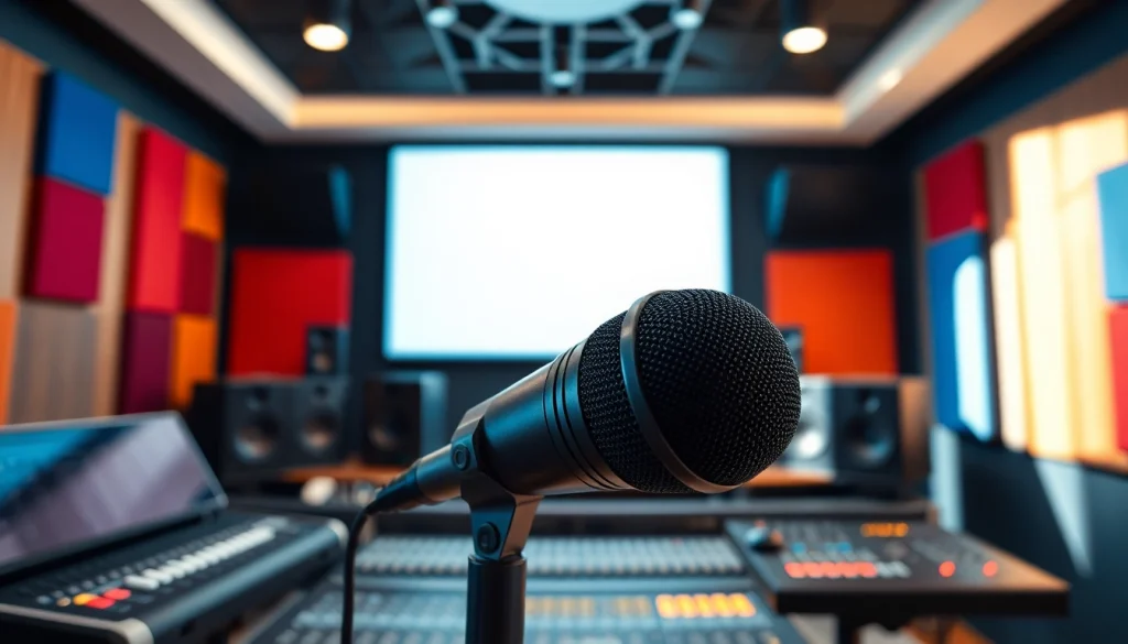 Capture the MV88 microphone elegantly displayed in a professional audio setup, emphasizing quality sound.