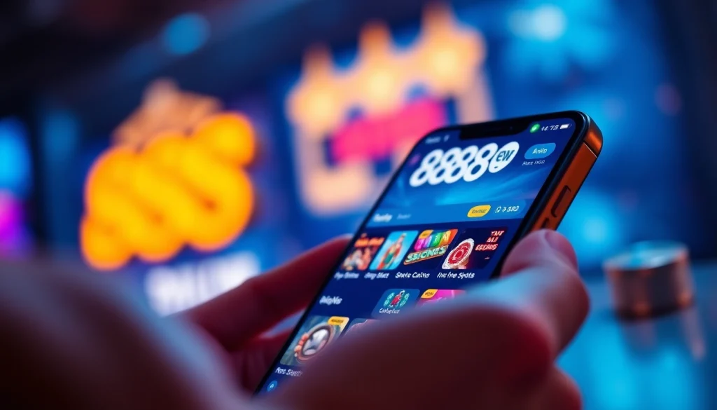 Engaging interface of the 888new app showcasing online gaming features.
