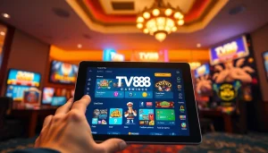 Discover the user-friendly TV88 gaming platform interface showcasing diverse games and promotions.