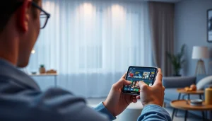 AF88 online betting platform displayed on a smartphone in a cozy home setting.