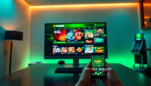 Exciting GG88 COM online casino interface with vibrant game visuals.