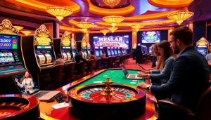 Players log in to an exciting online casino environment filled with vibrant games and rewards.