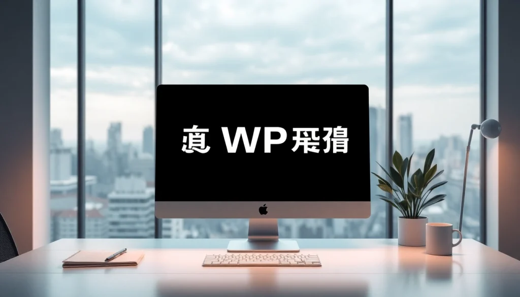 Professional workspace featuring WPS办公软件 on a computer, symbolizing innovation and efficiency.