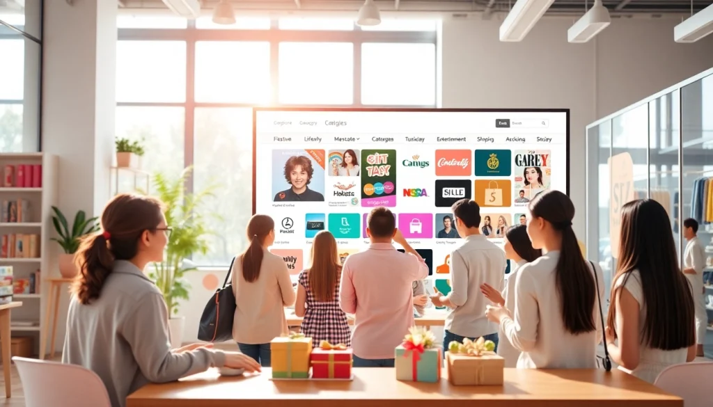 활기찬 디지털 마켓플레이스에서 다양한 상품권카드 옵션을 발견하고 현대적 온라인 쇼핑 경험에 사용자를 참여시킵니다.