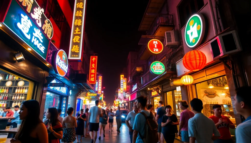 Explore the vibrant 하노이밤문화 scene with lively bars and crowds enjoying nightlife in Hanoi.