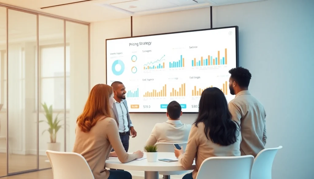 Analyze competitor pricing strategies through teamwork in a professional office.