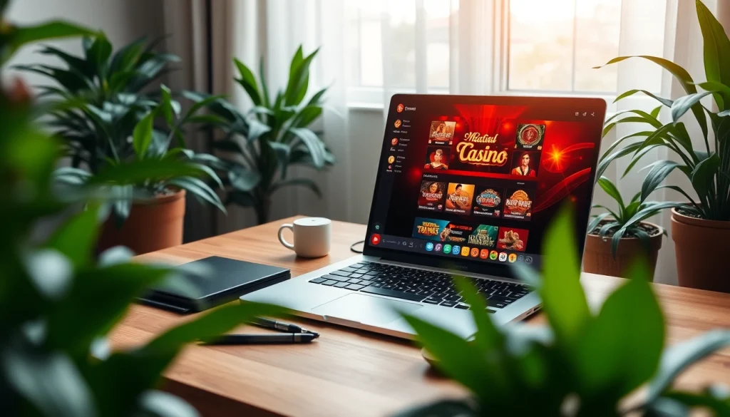 Experience the excitement of Canadian casinos online with vibrant gaming setups and engaging atmosphere.