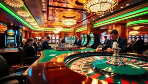 Experience the thrill of gambling with luongsontv60com at a vibrant casino table.