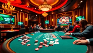 Players placing bets on MM88 poker table with vibrant chips and cards.