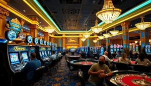 Rasakan permainan slot Olympus 1000 yang mendebarkan di tengah suasana kasino yang semarak.