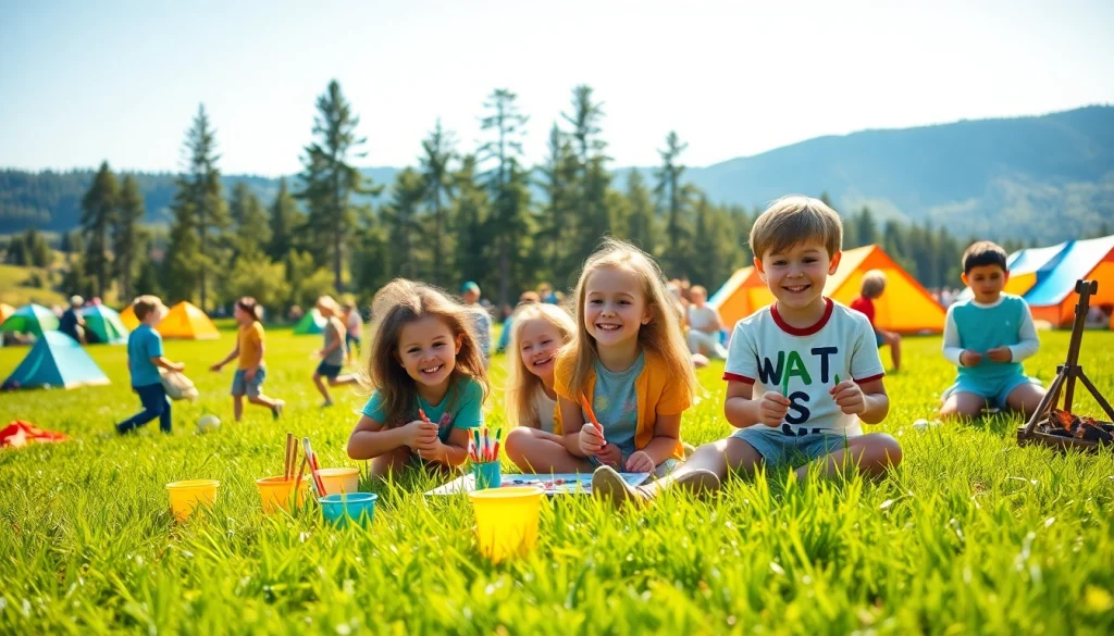 Children participating in various activities at Holiday camps, showcasing their creativity and joy.