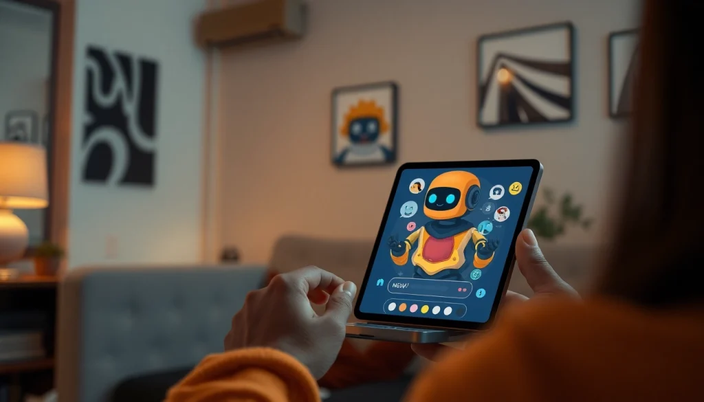 Engaging interaction with an NSFW AI chatbot on a modern digital device.