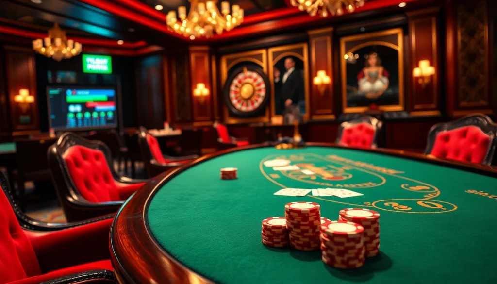 Win big at https://gk88.in.net/ with an exciting poker table scene featuring vibrant chips and cards.