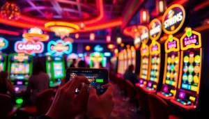 Melihat slot deposit 1k pada platform digital kasino dengan desain menarik dan pengguna yang beraksi.