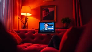 Engaging NSFW AI chat scene with a digital character in an intimate setting.