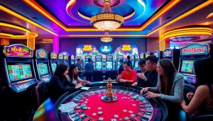 Experience the thrill of the slot demo mahjong in a vibrant casino setting.