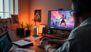 Engaging workspace utilizing NSFW AI for creative digital art in 2025