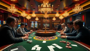 Experience the excitement at the topclub casino, featuring high-stakes poker and a vibrant roulette wheel.